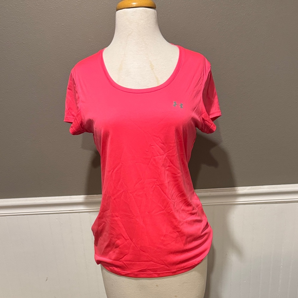Under Armour Women's Bright Pink Short Sleeve Tee